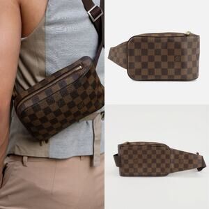💎✨Authentic✨💎Louis Vuitton Damier Ebene Geronimos Crossbody Bag Waist Bag